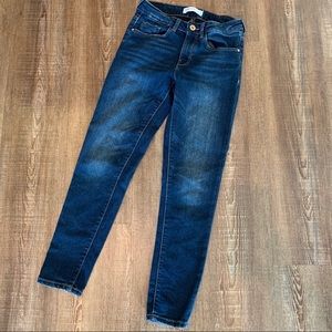 Zara girls skinny dark blue jeans Size 10